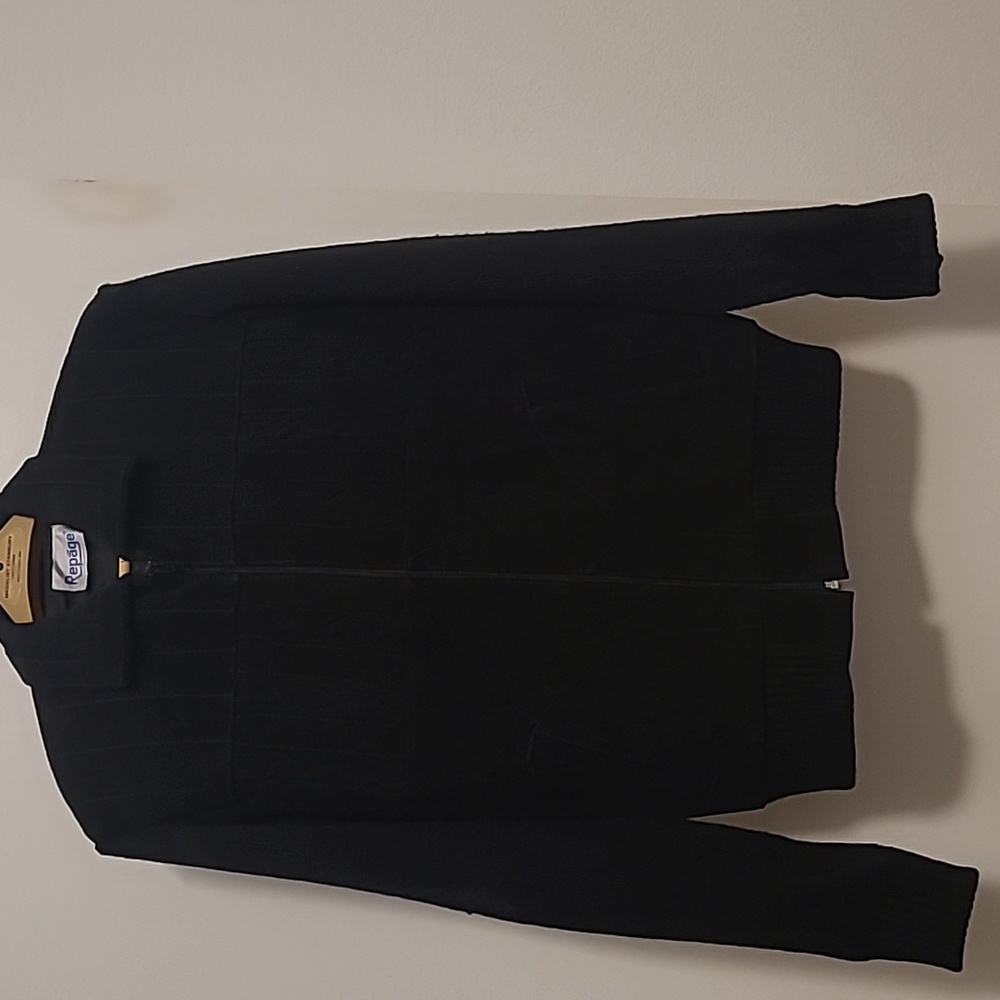 Vintage Leather/Knit Jacket